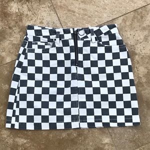 BDG checked mini skirt